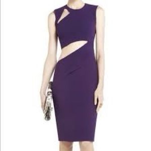 Bcbg Max Azria Bcbg purple dress with cutouts